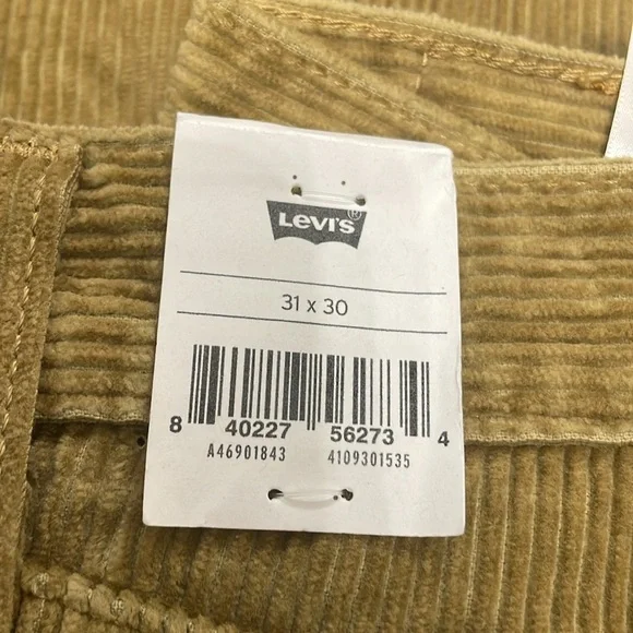 NWT Mens Levi Strauss and Co Corduroy Jeans. Various sizes. 29,31, 33 All 30”L - Picture 5 of 6